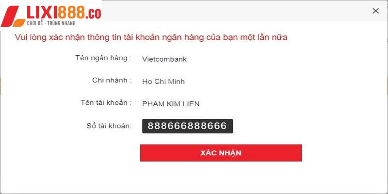 Lưu ý khi rút tiền tại Lixi88