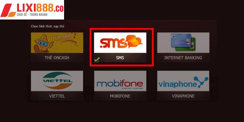 Hướng dẫn nạp tiền qua SMS