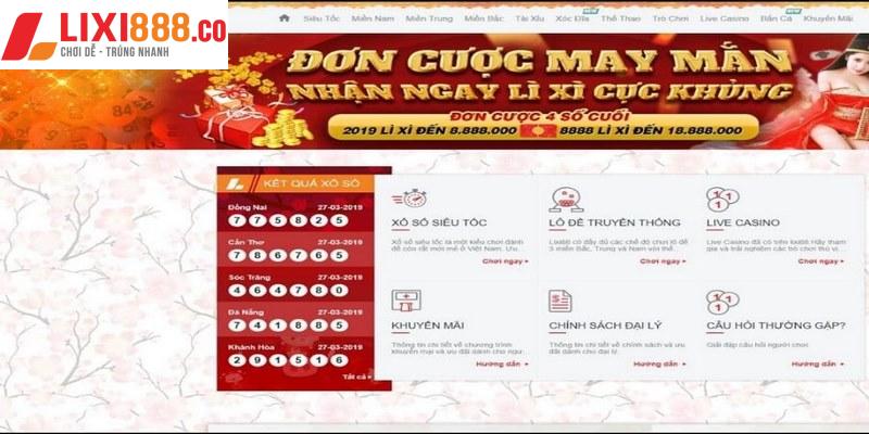 Một số chương trình hấp dẫn tại Lixi88