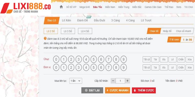 Hướng dẫn chơi lô đề Lixi88