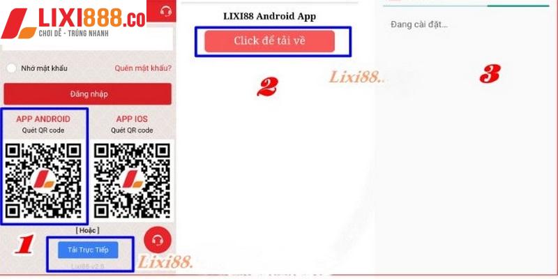 Hướng dẫn tải Lixi88 bằng thiết bị có hệ điều hành Android