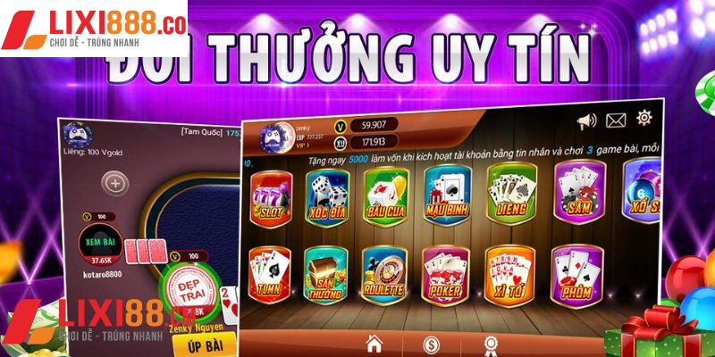 Game bài đổi thưởng uy tín tại nhà cái Lixi88