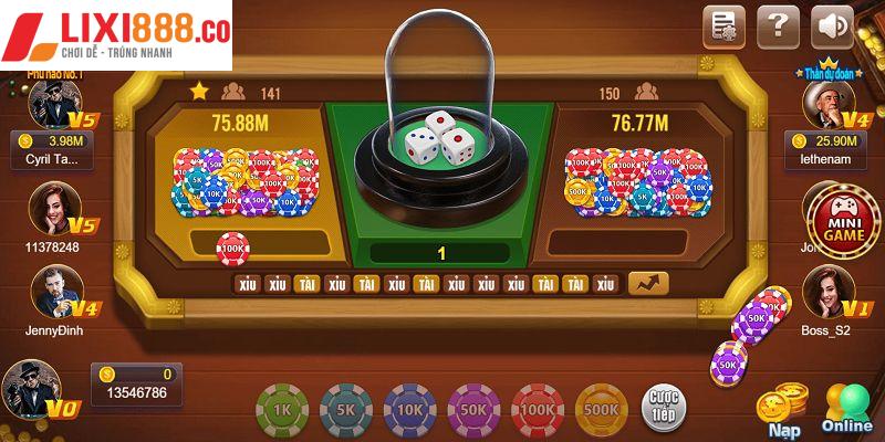 Tài xỉu game bài mới nhất dễ chơi
