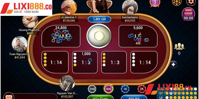 Tỷ lệ trả thưởng khi của game xóc đĩa online
